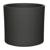 Mica Decorations Bloempot - grijs - mat - keramiek - 28 x 26 cm - plantenpot