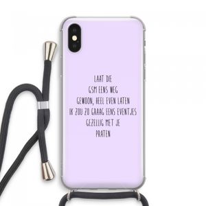 GSM: iPhone XS Max Transparant Hoesje met koord
