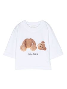 Palm Angels Kids t-shirt en coton biologique à imprimé graphique - Blanc