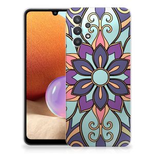 Samsung Galaxy A32 4G | A32 5G Enterprise Editie TPU Case Purple Flower