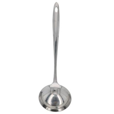 Gerimport Soep/saus opscheplepel - zilver - metaal - 31 cm - keukengerei - soeplepel