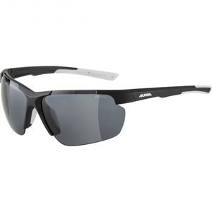 Alpina Sports DEFEY HR Sportbril voor rennen Semi-randloos Zwart, Wit
