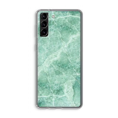 Groen marmer: Samsung Galaxy S21 Plus Transparant Hoesje