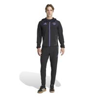 adidas Manchester United Vis Tech Trainingspak Full-Zip Zwart Paars adidas Manchester United Vis Tech Trainingspak Full-Zip Zwart Paars