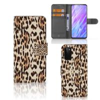 Samsung Galaxy S20 | Telefoonhoesje | Met pasjeshouder | Leopard