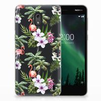 Nokia 2 TPU Hoesje Flamingo Palms