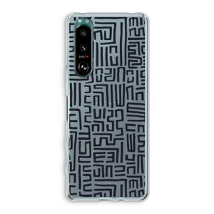 Moroccan Print: Sony Xperia 5 III Transparant Hoesje