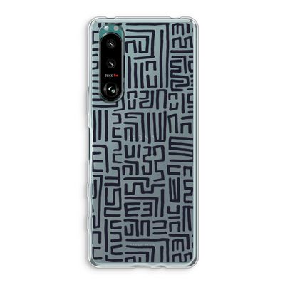 Moroccan Print: Sony Xperia 5 III Transparant Hoesje