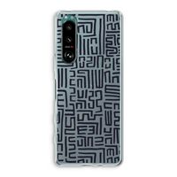 Moroccan Print: Sony Xperia 5 III Transparant Hoesje