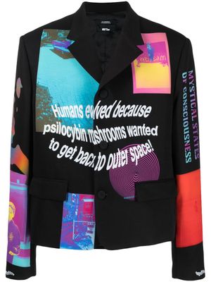 MSFTSrep veste en jean à imprimé graphique - Noir