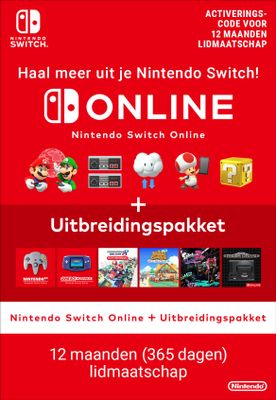 Nintendo Switch Online + Expansion Pack (365 Days Individual Membership)