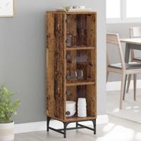 Highboard Oud hout 35 x 37 x 117 cm Bewerkt hout Highboard Oud hout 35 x 37 x 117 cm Bewerkt hout