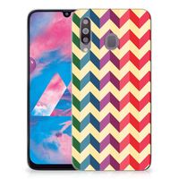 Samsung Galaxy M30 TPU bumper Zigzag Multi Color - thumbnail