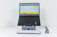 BakkerElkhuizen FlexTop 170 Laptopstandaard Zwart, Donkergrijs 40,6 cm (16") - thumbnail