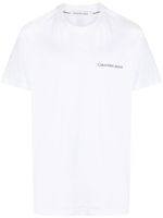 Calvin Klein t-shirt en coton à logo imprimé - Blanc