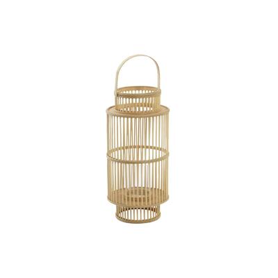 Kaarshouder DKD Home Decor Kristal Bamboe (26 x 26 x 69 cm)