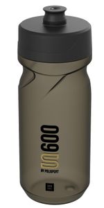 Polisport bidon met schroefdop s600 600ml restyle transparant/zwart/zwart