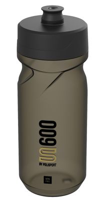 Polisport bidon met schroefdop s600 600ml restyle transparant/zwart/zwart