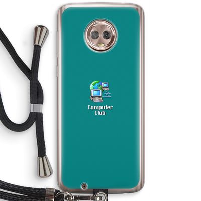 Win98: Motorola Moto G6 Transparant Hoesje met koord