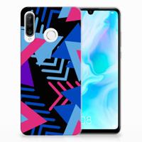 Huawei P30 Lite | TPU Hoesje | Funky Triangle