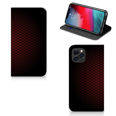 Apple iPhone 11 Pro | Hoesje met Magneet | Geruit Rood