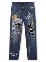 Givenchy Kids x Disney jean brodé à coupe droite - Bleu - thumbnail