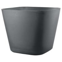 Vaso quadrato per fiori - DEROMA - Origin - 12 L - Grigio
