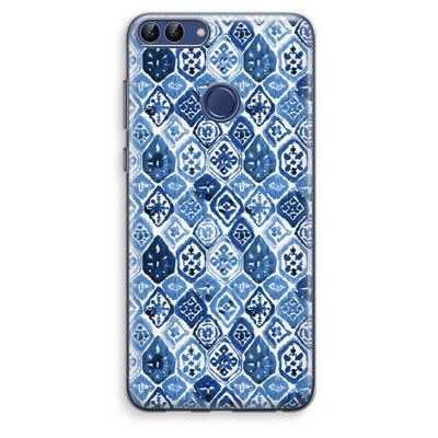 Blauw motief: Huawei P Smart (2018) Transparant Hoesje