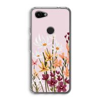 Painted wildflowers: Google Pixel 3a Transparant Hoesje