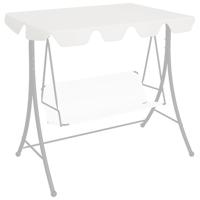VidaXL Vervangingsluifel voor schommelbank 188/168x145/110 cm wit