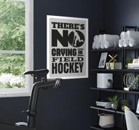 Geen gehuil hockey poster