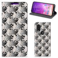 Motorola One Vision Hoesje maken Salamander Grey - thumbnail