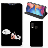 Samsung Galaxy A20e Magnet Case Cow - thumbnail