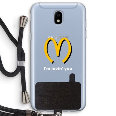 I'm lovin' you: Samsung Galaxy J5 (2017) Transparant Hoesje met koord