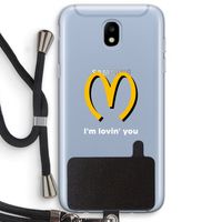 I'm lovin' you: Samsung Galaxy J5 (2017) Transparant Hoesje met koord