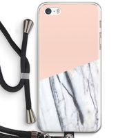 A touch of peach: iPhone 5 / 5S / SE Transparant Hoesje met koord
