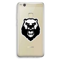 Angry Bear (white): Huawei Ascend P10 Lite Transparant Hoesje