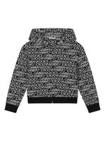 Dolce & Gabbana Kids logo-print zip-up hoodie - Noir - thumbnail