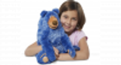 Jonotoys Knuffelbeer Wonderpark Junior 35 Cm Blauw Pluche