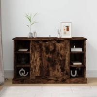 Dressoir 100x35,5x60 cm bewerkt hout gerookt eikenkleurig