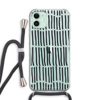 Moroccan stripes: iPhone 11 Transparant Hoesje met koord