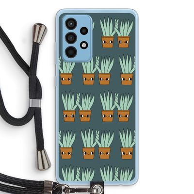Sansevieria: Samsung Galaxy A52 Transparant Hoesje met koord