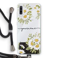 Daisies: Samsung Galaxy A70 Transparant Hoesje met koord