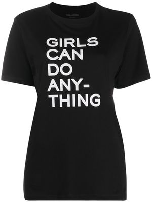 Zadig&Voltaire t-shirt à détail de slogan - Noir