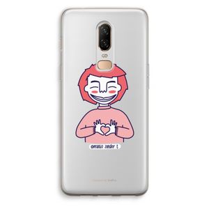 Hartje: OnePlus 6 Transparant Hoesje