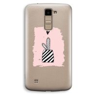Zwart-wit cactus: LG K10 (2016) Transparant Hoesje Zwart-wit cactus: LG K10 (2016) Transparant Hoesje