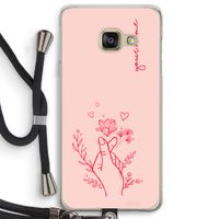 Giving Flowers: Samsung Galaxy A3 (2016) Transparant Hoesje met koord