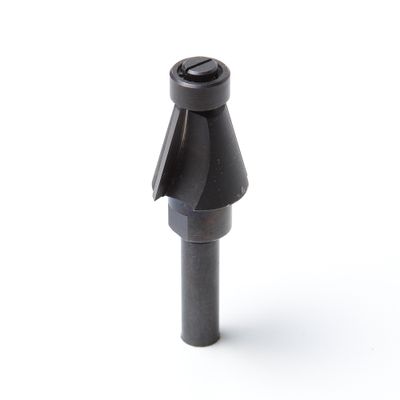 Trasco HM fasefrees inclusief lager D09 hoek 15° schacht 8mm Trasco HM fasefrees inclusief lager D09 hoek 15° schacht 8mm