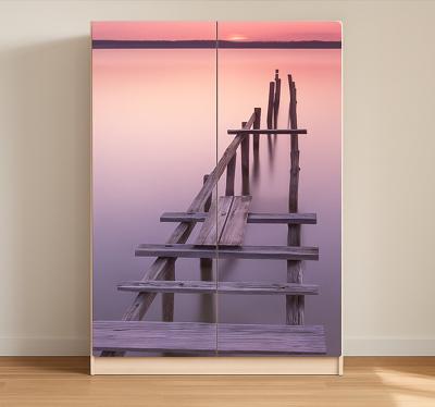 Zonsondergang dek meubel sticker