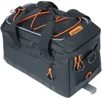 Bagagedragertas Basil Miles Tarpaulin MIK - 7 Liter - Zwart / Oranje